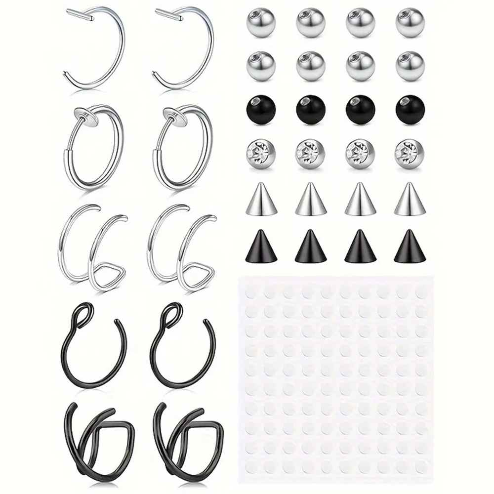 Body Jewelry Rings - Fake Piercings Fake Lip Ring Fake