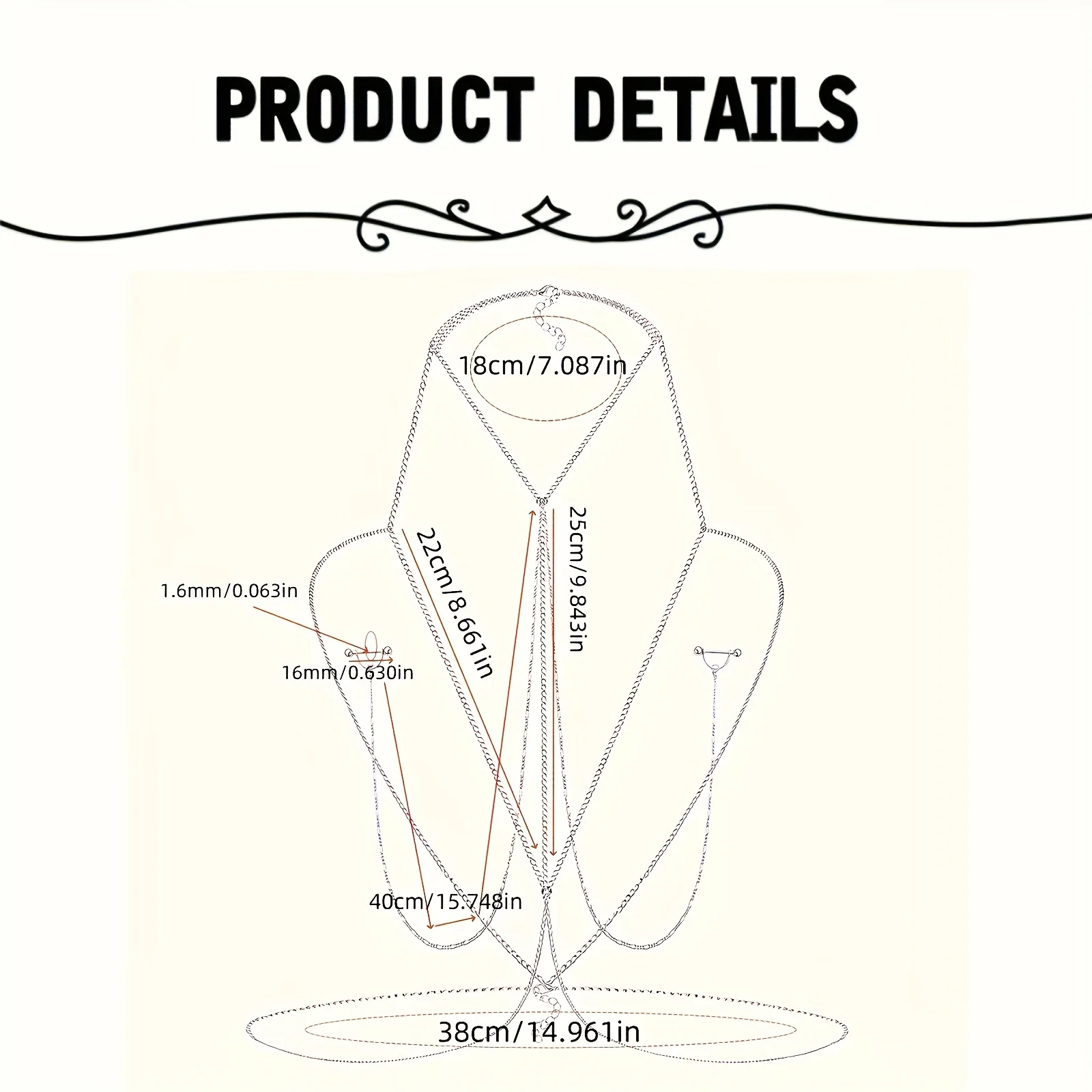 1pc  Elegant & Sexy Body Chain - Body Jewelry Rings review and price