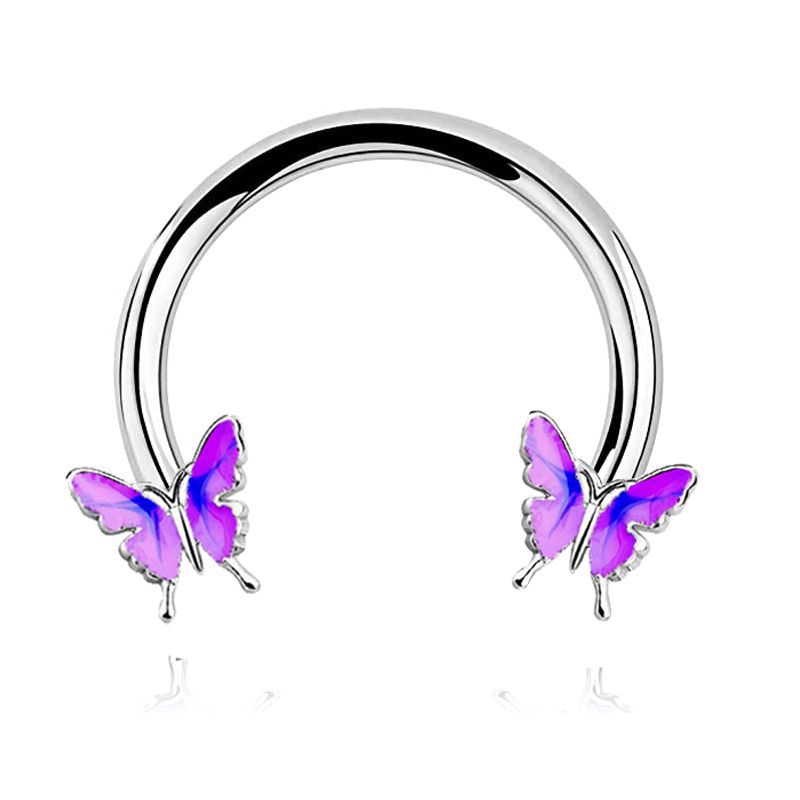 Fashion Pink Butterfly Stainle - Body Jewelry La review and price
