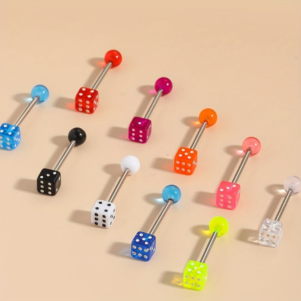 10pcs Tongue Nails Set Multico - Body Jewelry Changing Kit review and price
