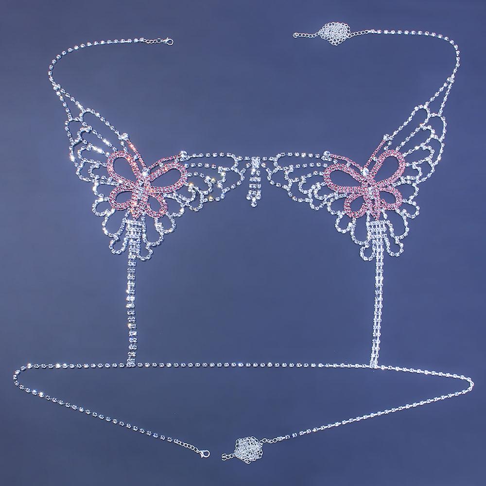 Sexy Butterfly Rhinestone Chai - Body Jewelry Changing Kit review and price