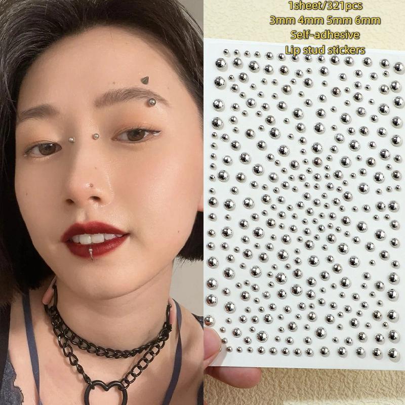 321pcs Non Piercing Lip Studs  - Body Jewelry Rings review and price