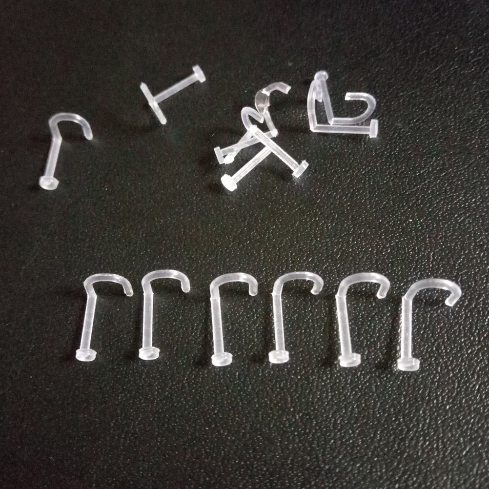 60Pcs Clear Acrylic Nose Ring  - Body Jewelry Ideas review and price