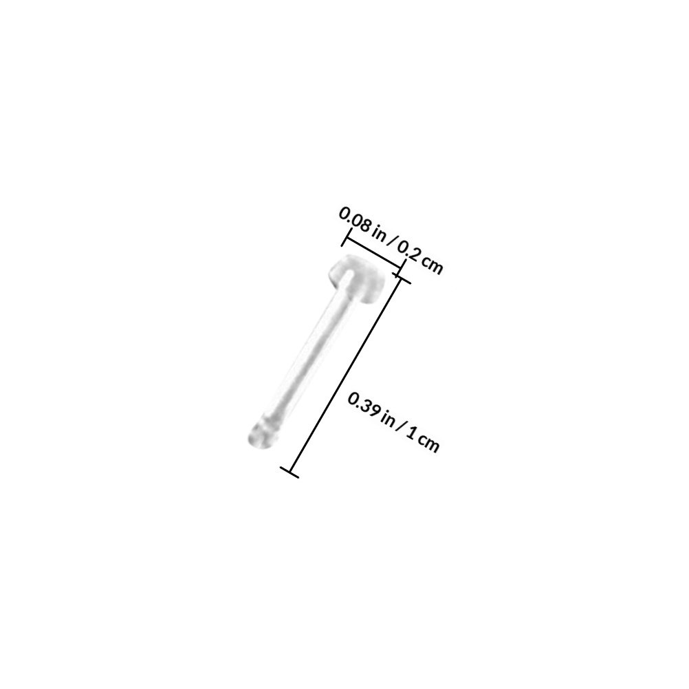 60Pcs Clear Acrylic Nose Ring  - Body Jewelry Ideas review and price