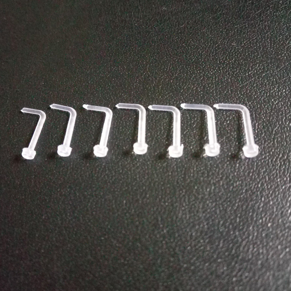 60Pcs Clear Acrylic Nose Ring  - Body Jewelry Ideas review and price