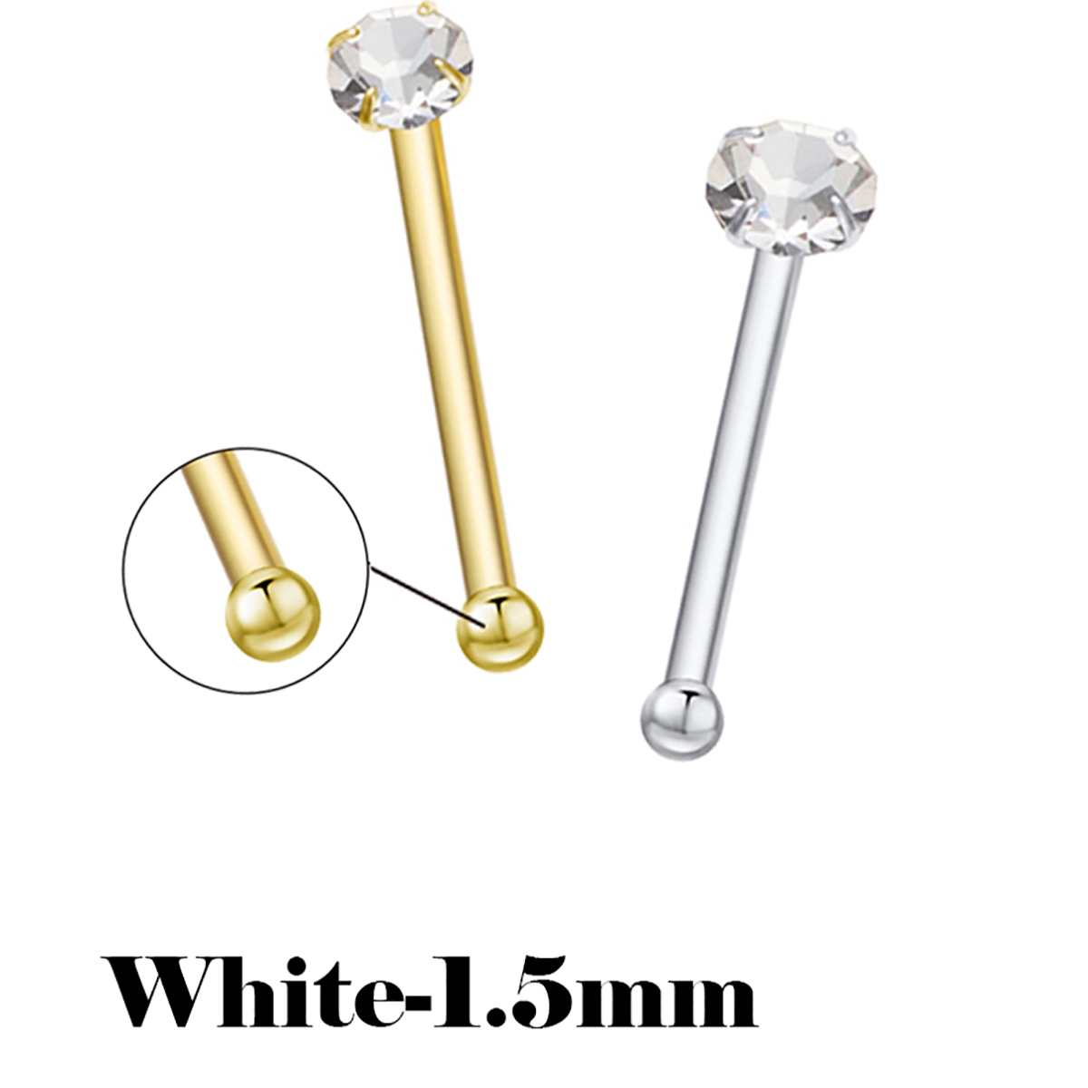 925 Sterling Silver Nose Studs - Body Jewelry La review and price