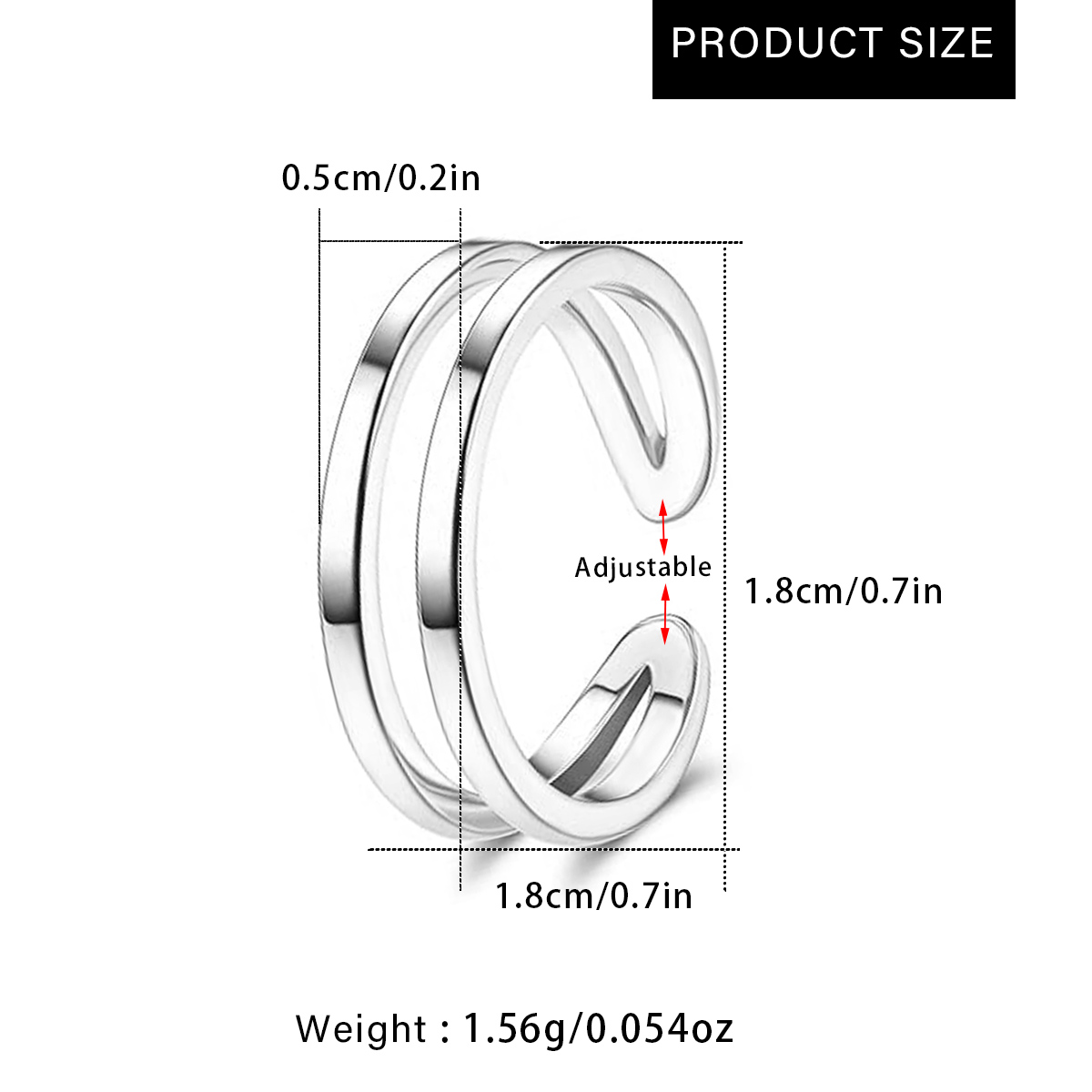 Adjustable Double Layer Toe Ri - Body Jewelry Rings review and price