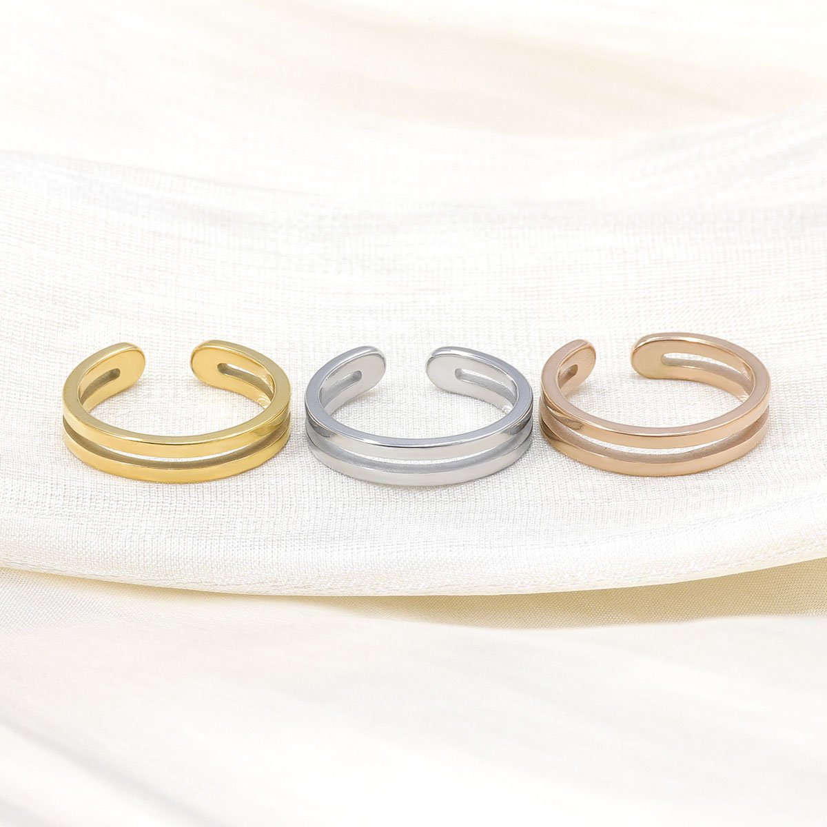 Adjustable Double Layer Toe Ri - Body Jewelry Rings review and price