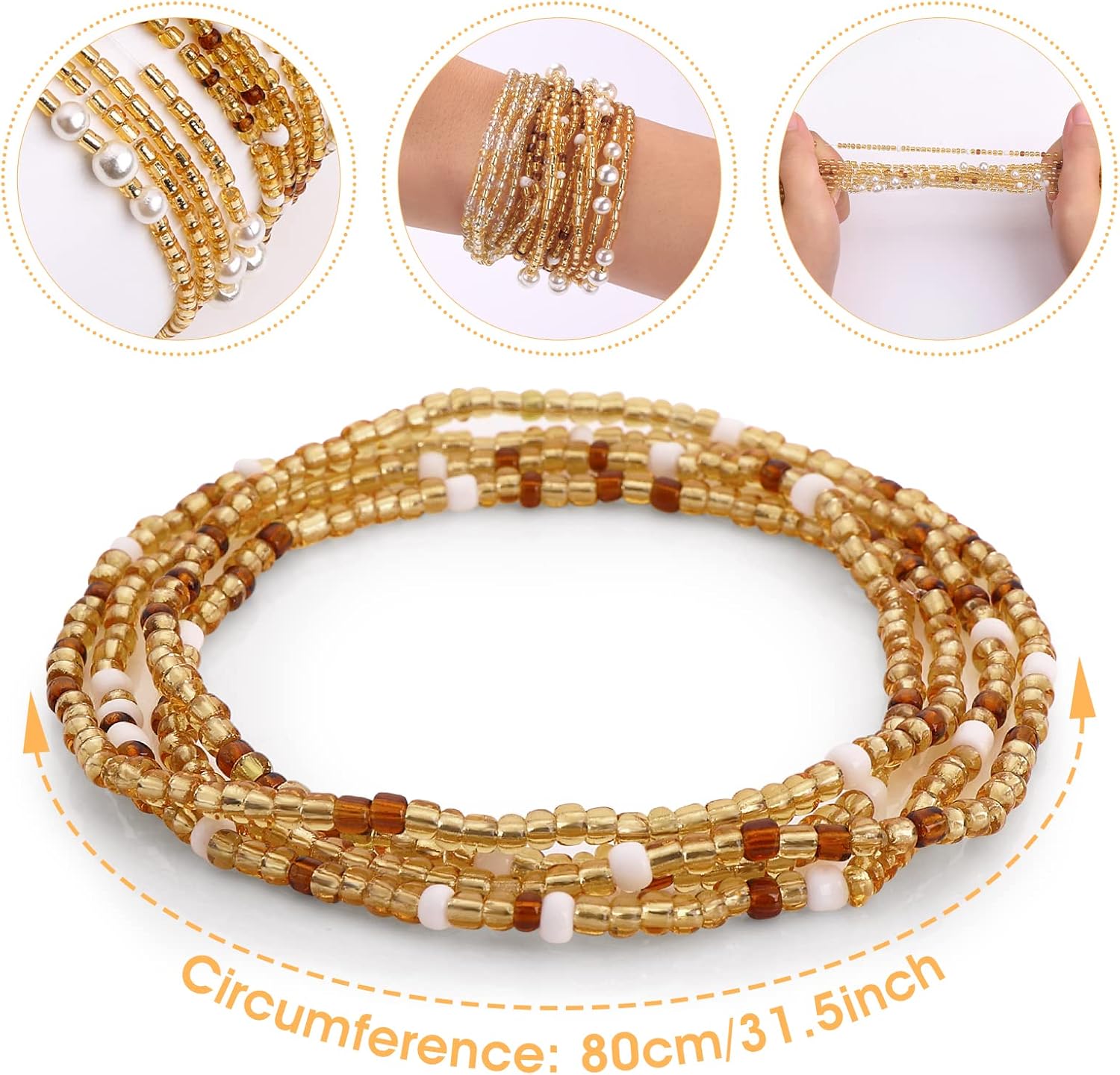Waist Beads for Women Belly Be - Body Jewelry Changing Kit review and price