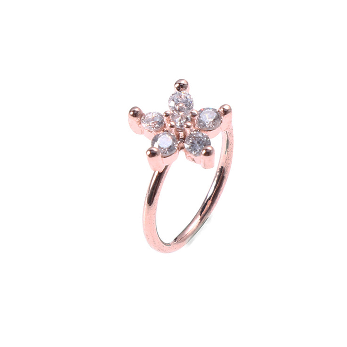 Rose Gold Copper Horn Nose Rin - Body Jewelry Ideas review and price
