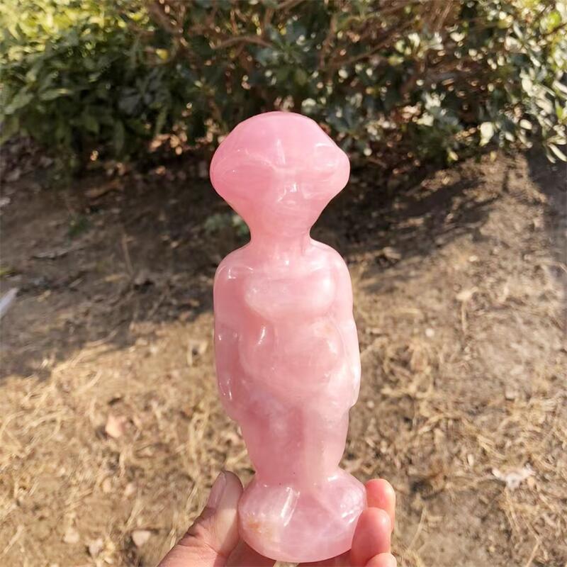 15CM Natural Rose Quartz Alien - Body Jewelry Europe review and price