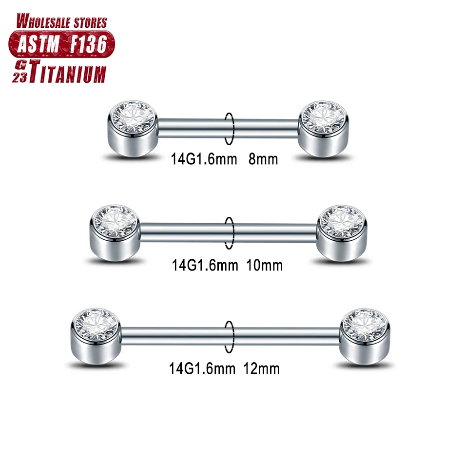 F136 Titanium 14G Zircon Nippl - Body Jewelry Changing Kit review and price