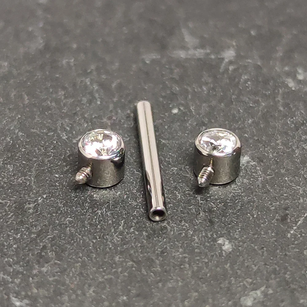 F136 Titanium 14G Zircon Nippl - Body Jewelry Changing Kit review and price